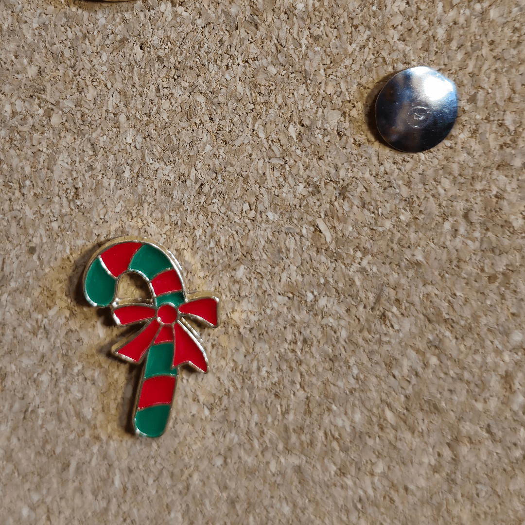 Candy Cane Pin - Glitz & Gleam - Brooches - Coastal Charm Creators