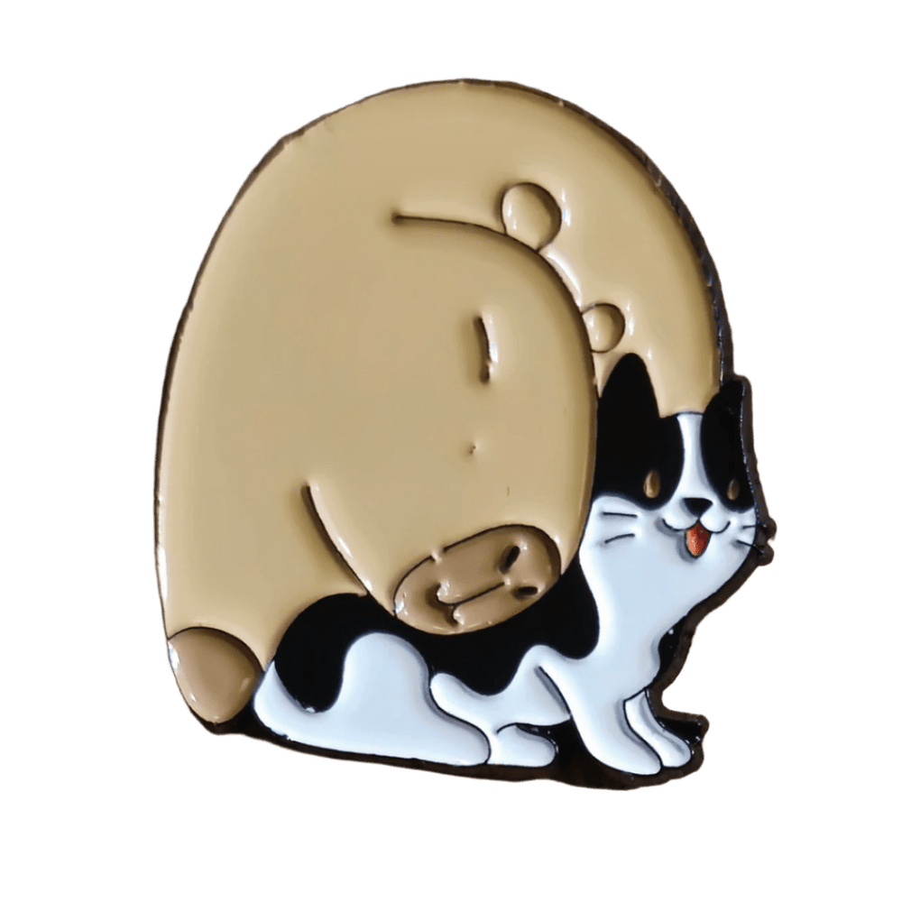 Capy Cat Love Pin - Glitz & Gleam - Brooches - Coastal Charm Creators