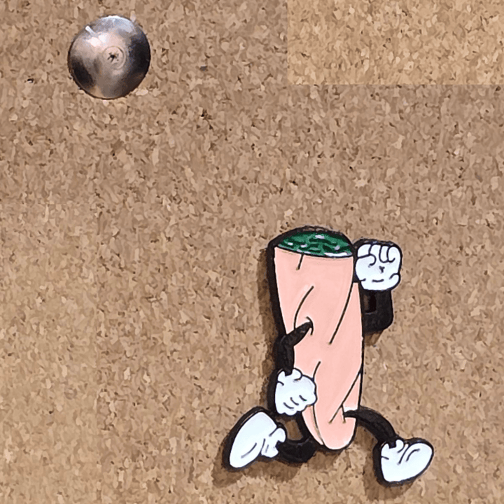 Cartoon PHat Blunt Running Pin - Glitz & Gleam - Brooches - Coastal Charm Creators