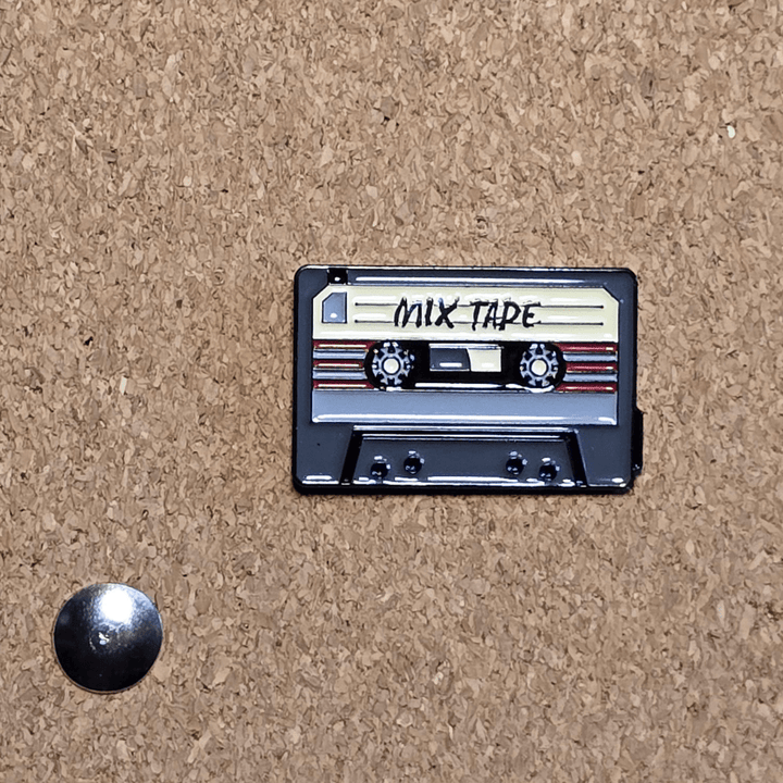 Cassette Mix Tape Pin - Glitz & Gleam - Brooches - Coastal Charm Creators