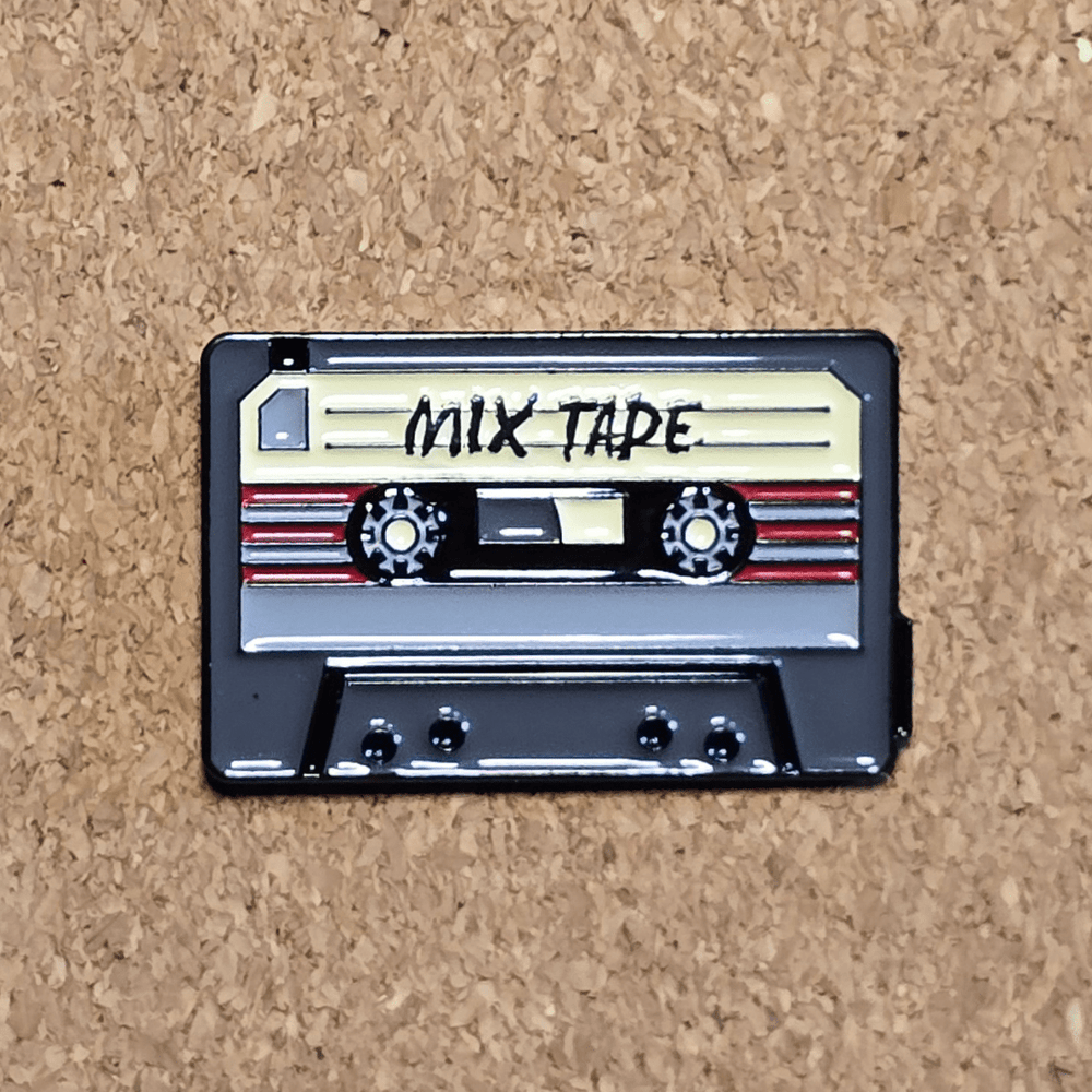 Cassette Mix Tape Pin - Glitz & Gleam - Brooches - Coastal Charm Creators