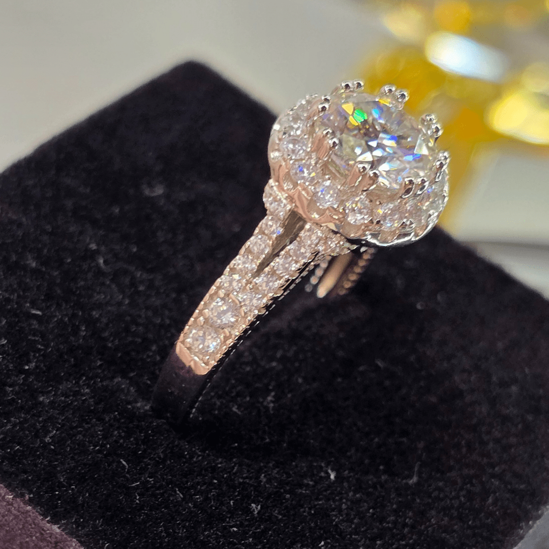 Celestial Halo Prestige Ring - Diamond Dew - Ring - Coastal Charm Creators