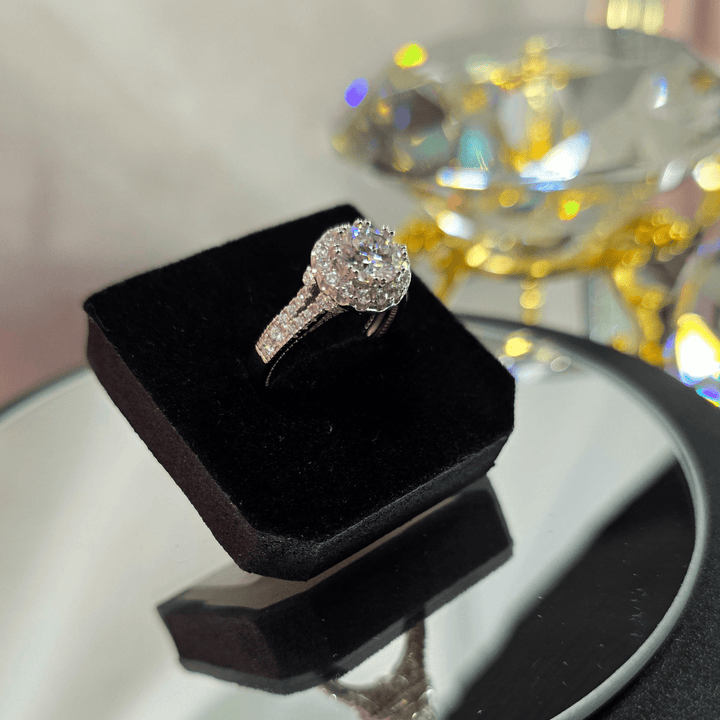 Celestial Halo Prestige Ring - Diamond Dew - Ring - Coastal Charm Creators