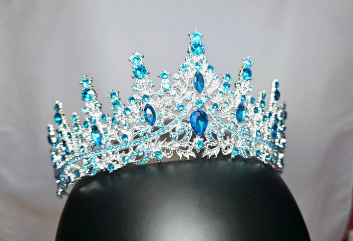 Celestial Swiss Blue Tiara - Glitz & Gleam - Jewelry Set - Coastal Charm Creators