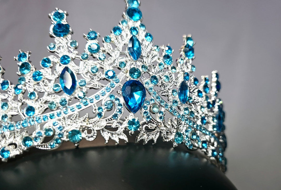 Celestial Swiss Blue Tiara - Glitz & Gleam - Jewelry Set - Coastal Charm Creators