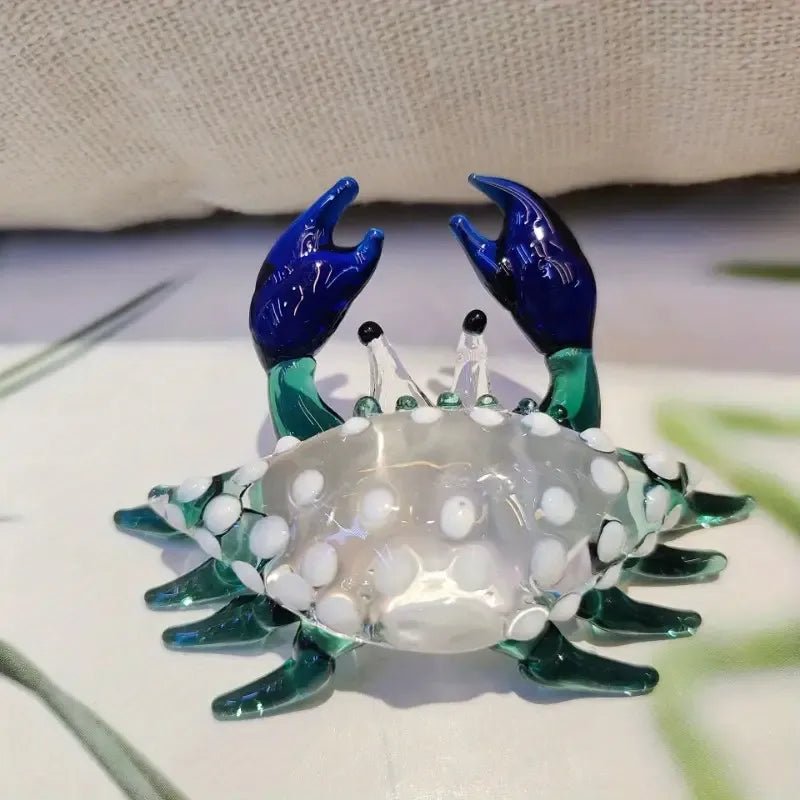 Chesapeake Crab Glass Art - Lumina Luxe - Handblown Glass - Coastal Charm Creators