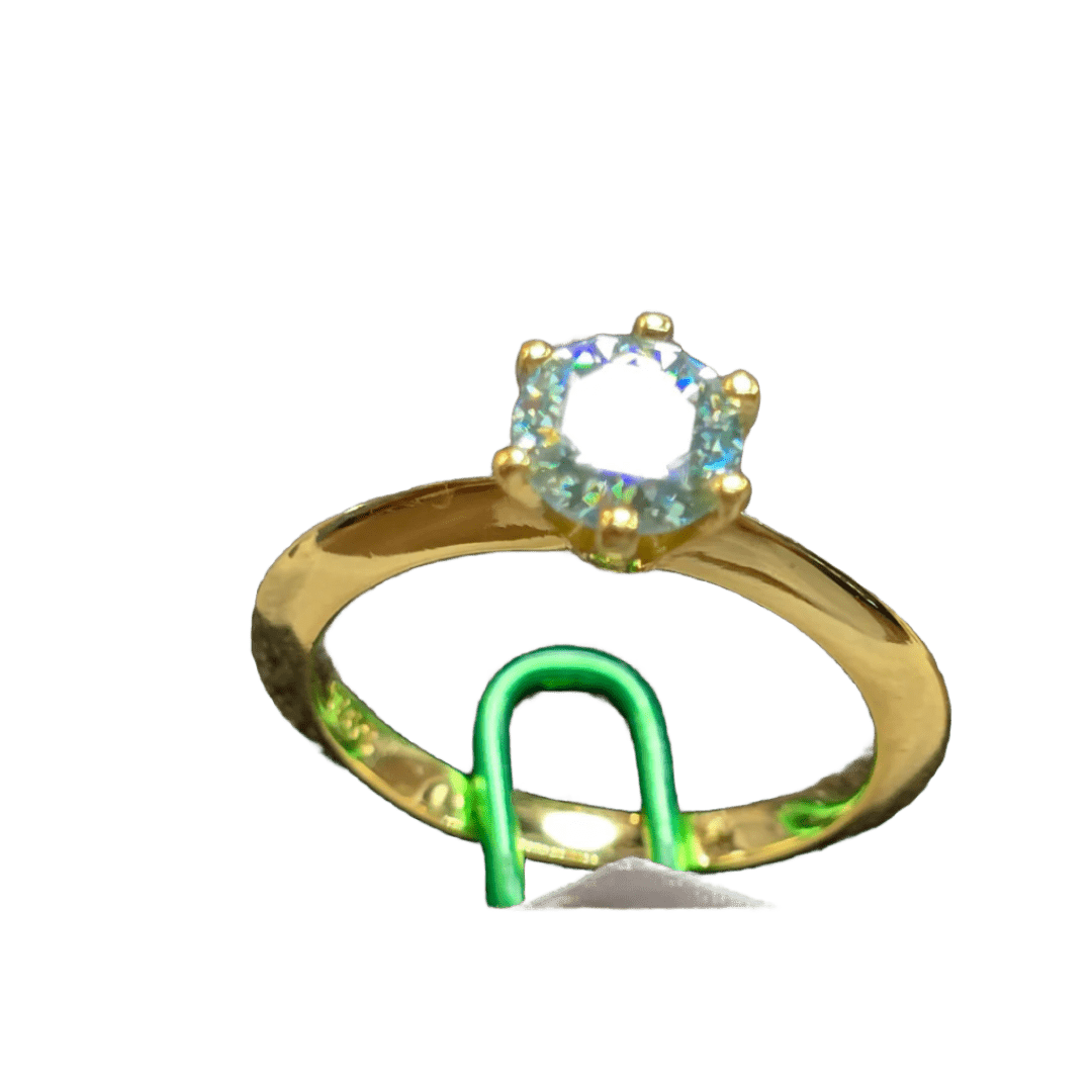 Classic Moissanite Solitaire Ring - Diamond Dew - Ring - Coastal Charm Creators