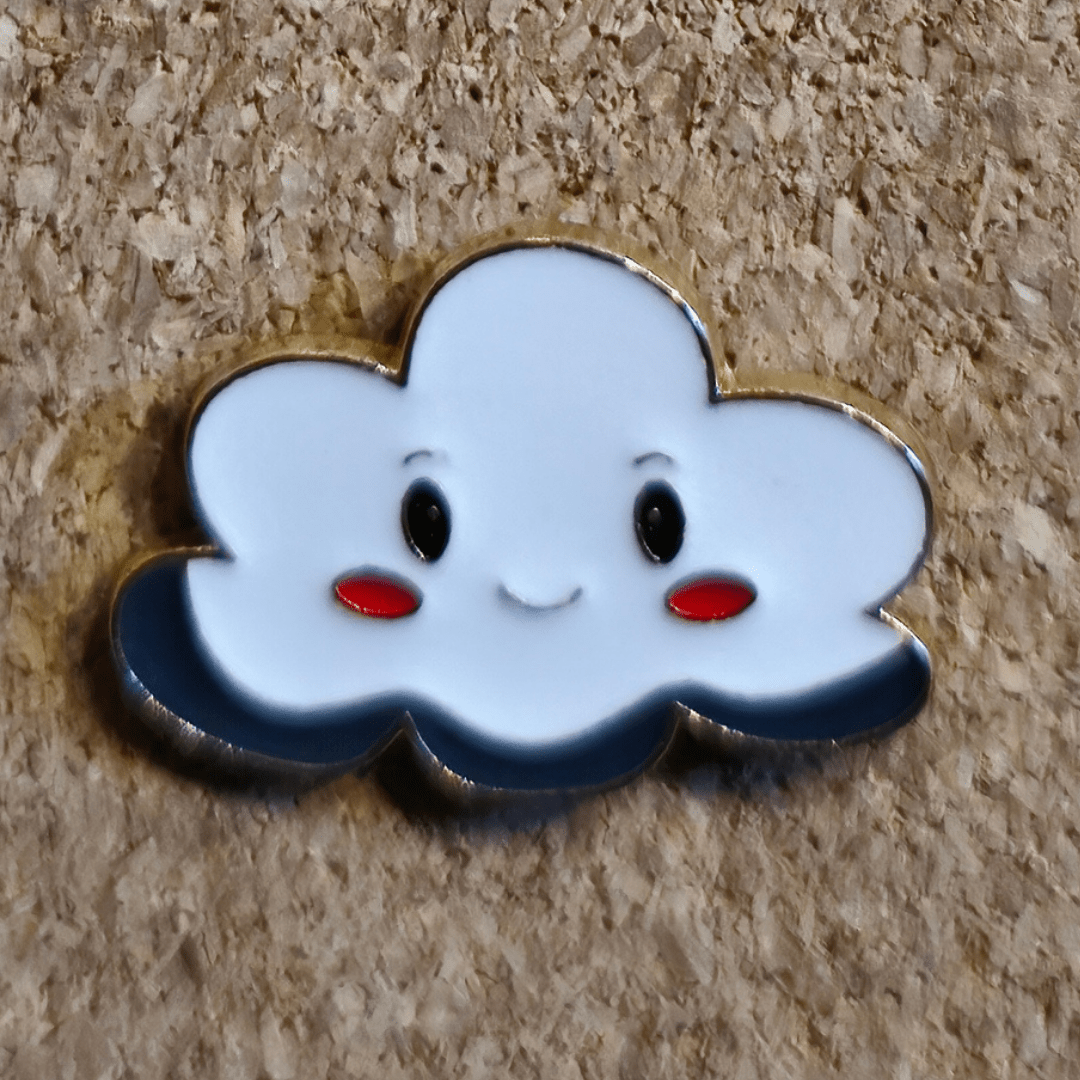 Clyde the Cloud Pin - Glitz & Gleam - Brooches - Coastal Charm Creators