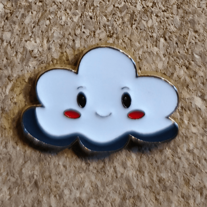 Clyde the Cloud Pin - Glitz & Gleam - Brooches - Coastal Charm Creators