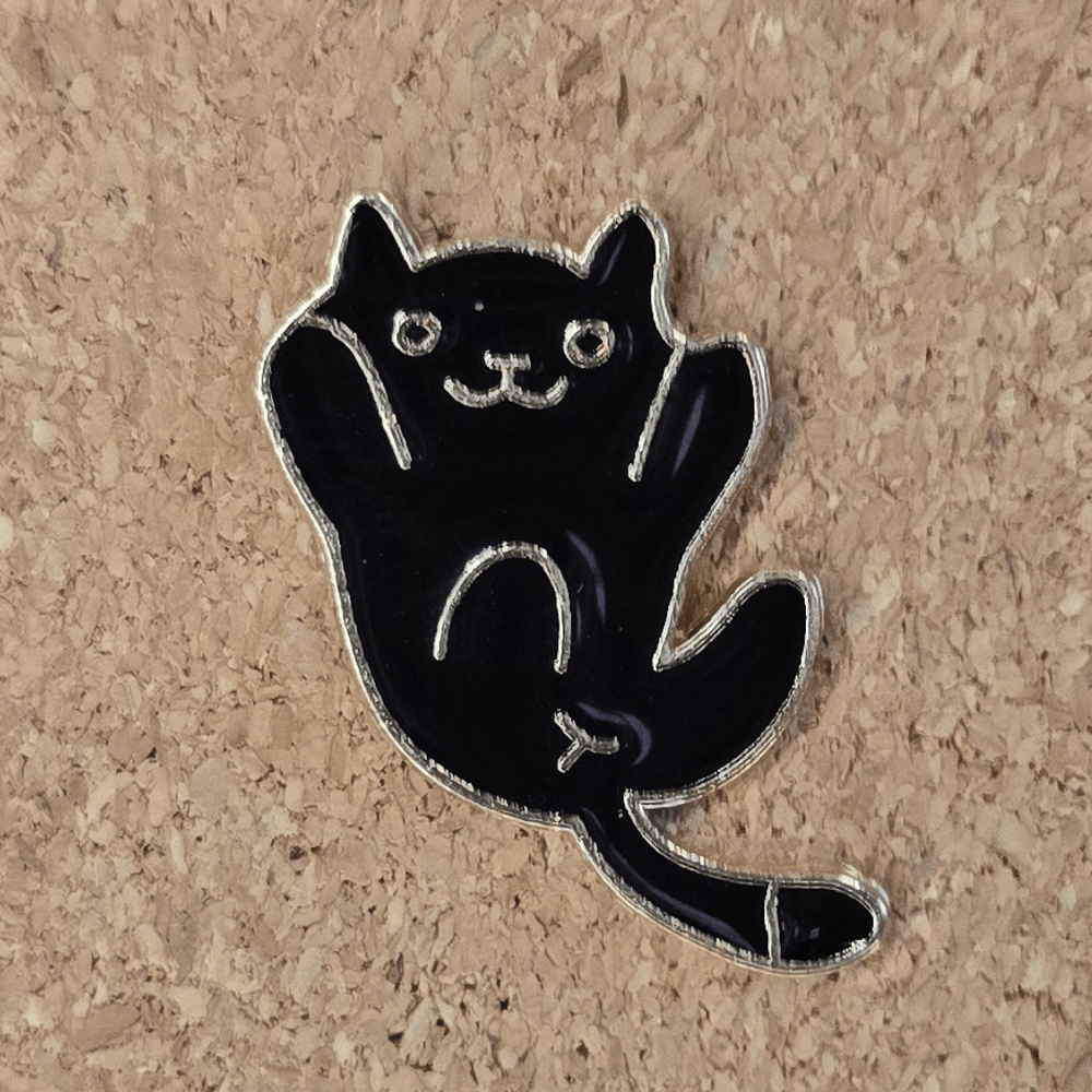 Cuddle Meee Cat Pin - Glitz & Gleam - Brooches - Coastal Charm Creators