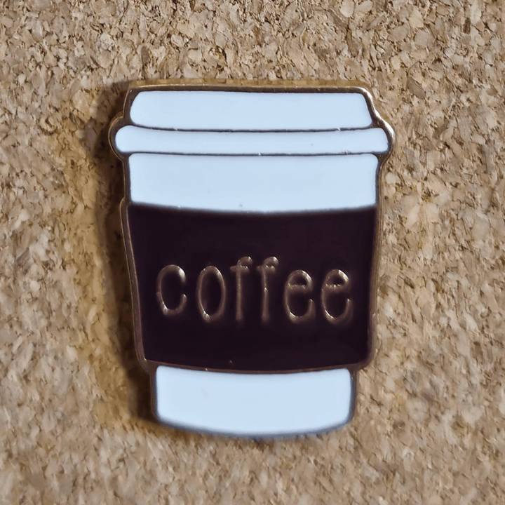 Cup of Coffee Pin - Glitz & Gleam - Brooches - Coastal Charm Creators