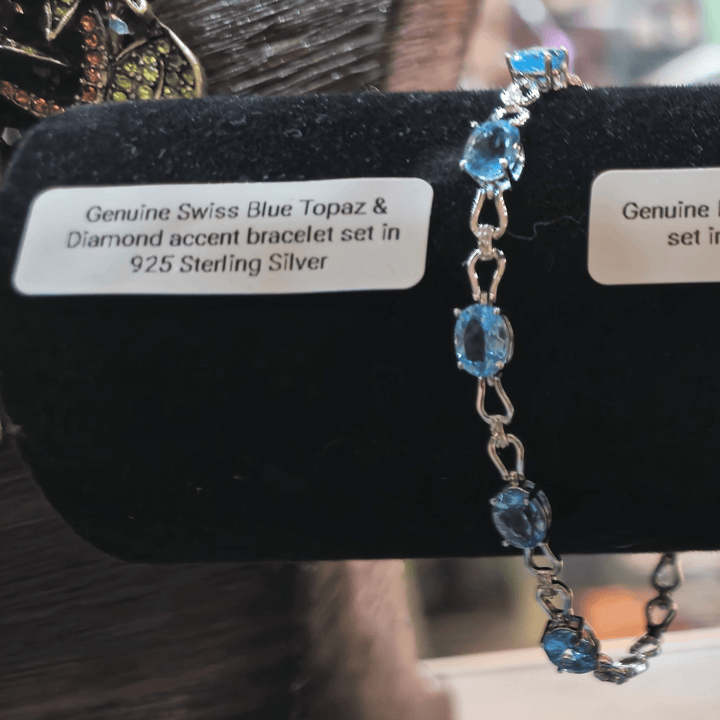 Diamond and Swiss Topaz Bracelets - Coastal Charm Creators - Bracelet - Coastal Charm Creators