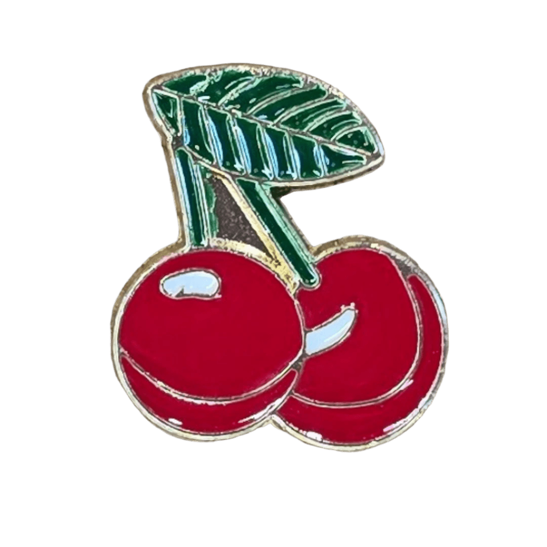 Double Cherry Pin - Glitz & Gleam - Brooches - Coastal Charm Creators