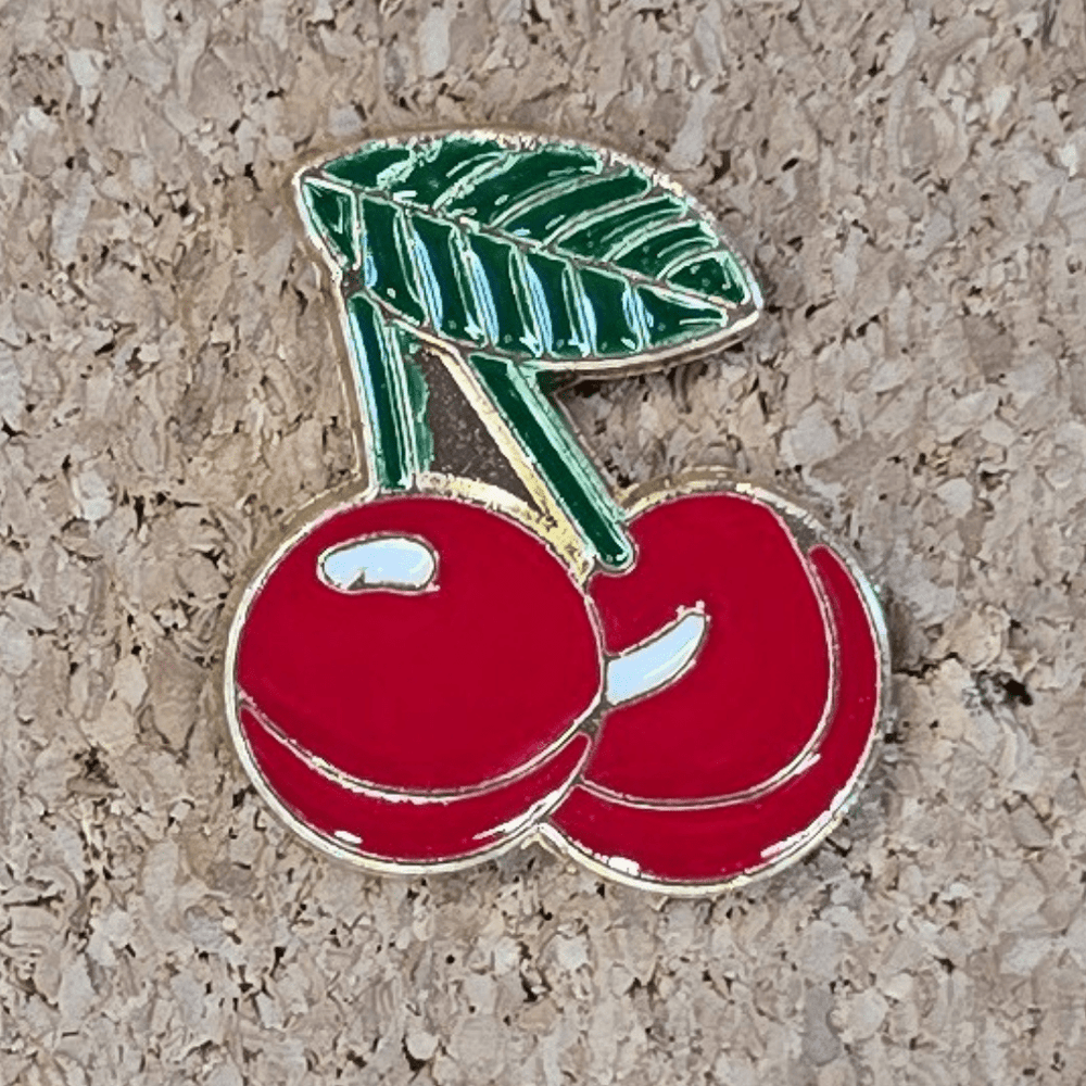 Double Cherry Pin - Glitz & Gleam - Brooches - Coastal Charm Creators