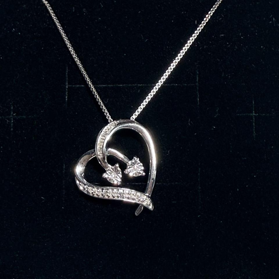 Double Heart of Diamonds - Diamond Dew - Necklace - Coastal Charm Creators