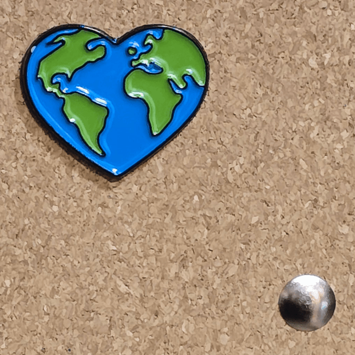 Earth Heart Pin - Glitz & Gleam - Brooches - Coastal Charm Creators