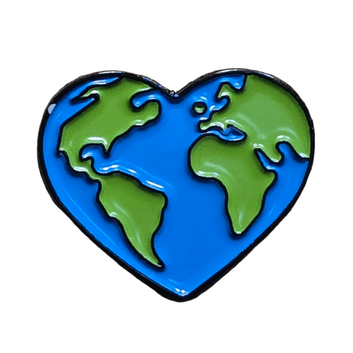 Earth Heart Pin - Glitz & Gleam - Brooches - Coastal Charm Creators