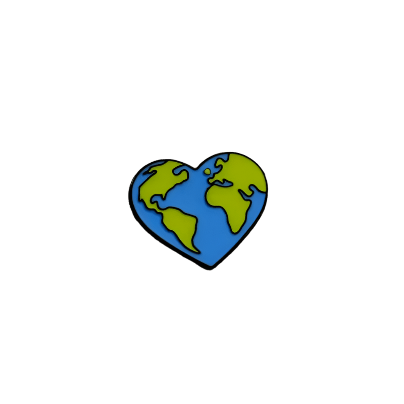 Earth Heart Pin - Glitz & Gleam - Brooches - Coastal Charm Creators