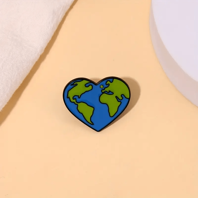 Earth Heart Pin - Glitz & Gleam - Brooches - Coastal Charm Creators