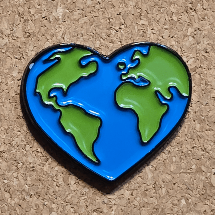 Earth Heart Pin - Glitz & Gleam - Brooches - Coastal Charm Creators