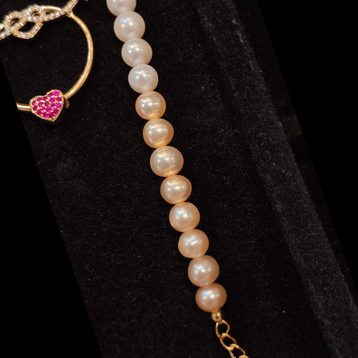 Elegant Pink Pearl Bracelet - The Pearls - Bracelet - Coastal Charm Creators