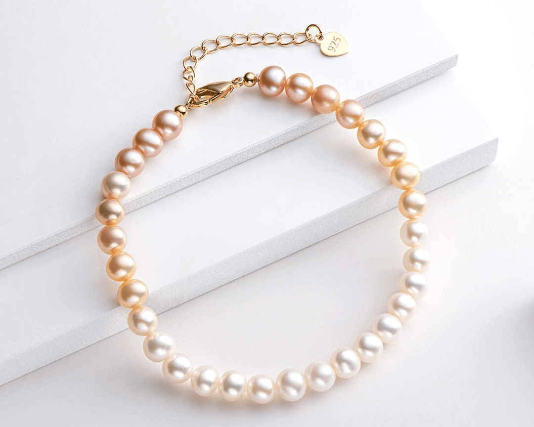 Elegant Pink Pearl Bracelet - The Pearls - Bracelet - Coastal Charm Creators