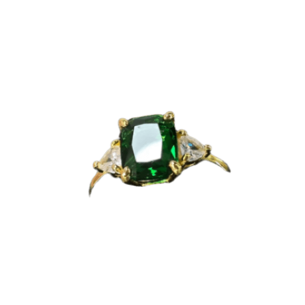 Emerald Elegance Trilogy Ring - Silver Signature - Ring - Coastal Charm Creators