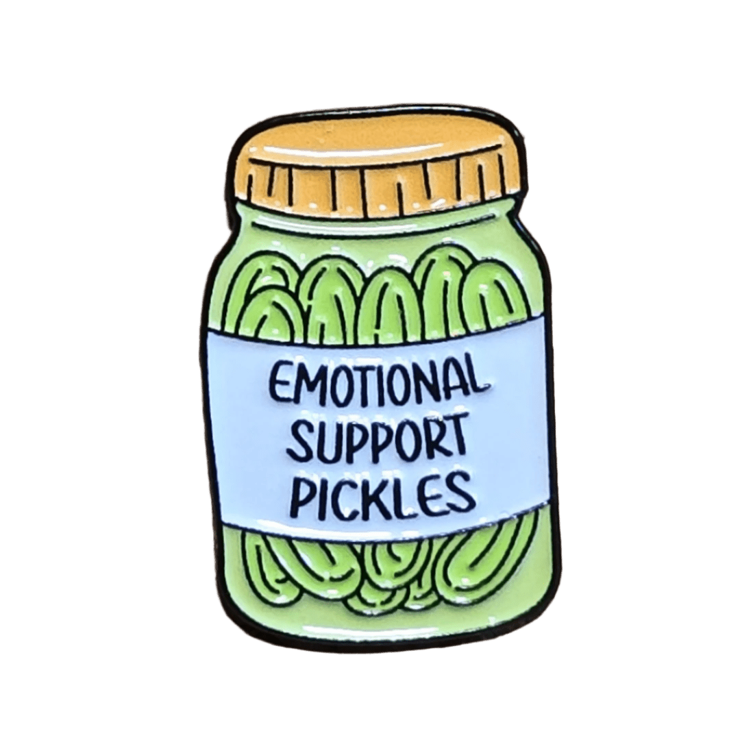 Emotional Support Pickles - Glitz & Gleam - Brooches - Coastal Charm Creators