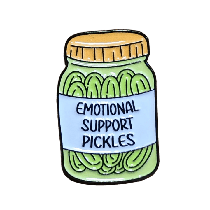 Emotional Support Pickles - Glitz & Gleam - Brooches - Coastal Charm Creators