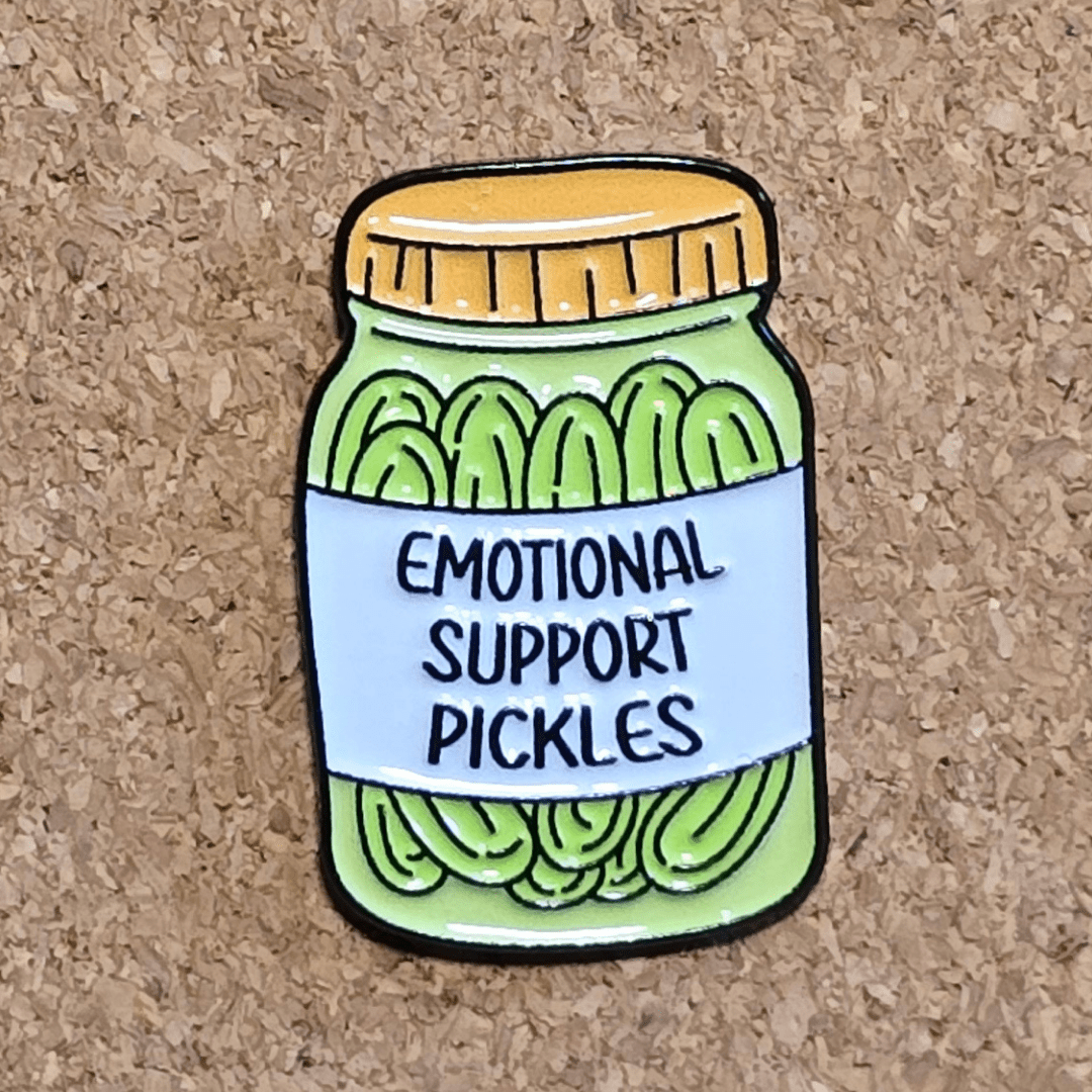 Emotional Support Pickles - Glitz & Gleam - Brooches - Coastal Charm Creators