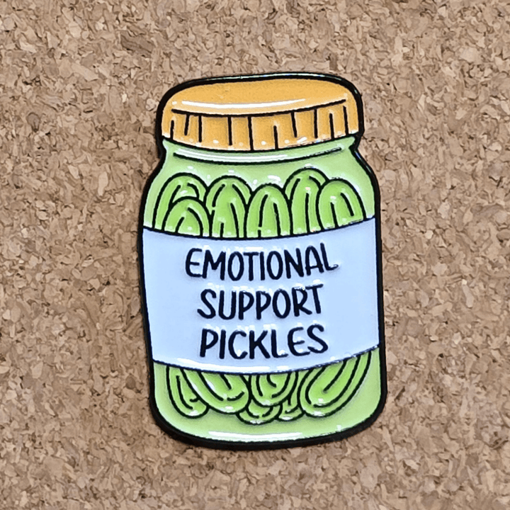 Emotional Support Pickles - Glitz & Gleam - Brooches - Coastal Charm Creators