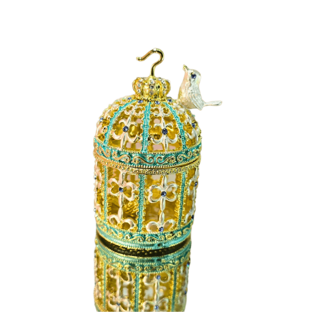 Enchanted Birdcage Jewelry Trinket Box - Lumina Luxe - Jewelry Box - Coastal Charm Creators