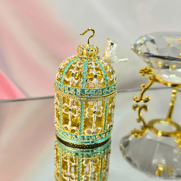 Enchanted Birdcage Jewelry Trinket Box - Lumina Luxe - Jewelry Box - Coastal Charm Creators