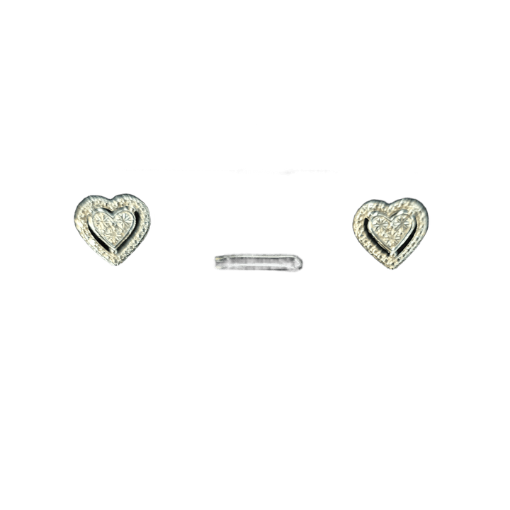 Enchanted Heart Stud Earrings - Diamond Dew - Earrings - Coastal Charm Creators