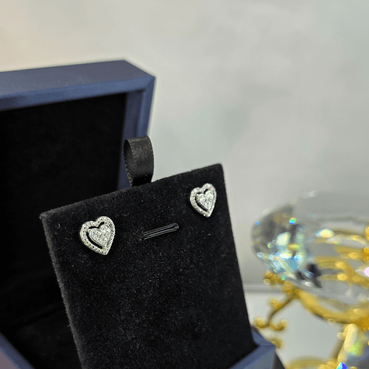 Enchanted Heart Stud Earrings - Diamond Dew - Earrings - Coastal Charm Creators