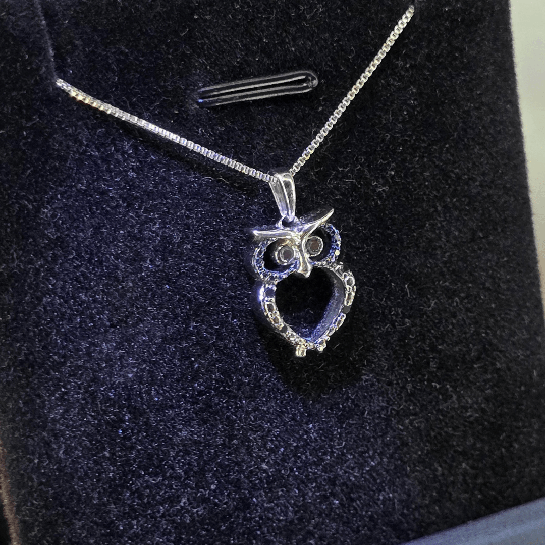 Enchanted Owl Pendant - Diamond Dew - Necklace - Coastal Charm Creators