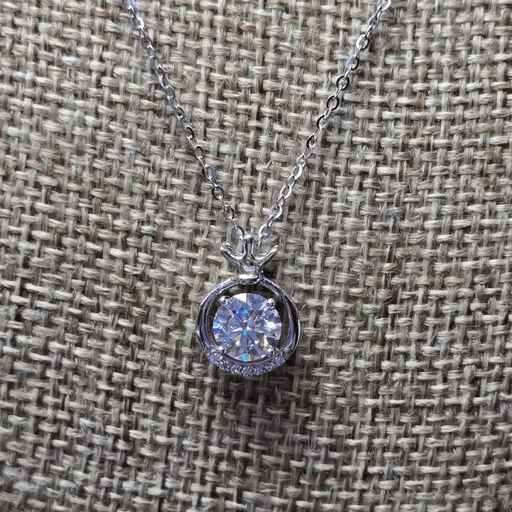 Eternal Spark: Queen of Diamonds Pendant Necklace - Diamond Dew - Necklace - Coastal Charm Creators