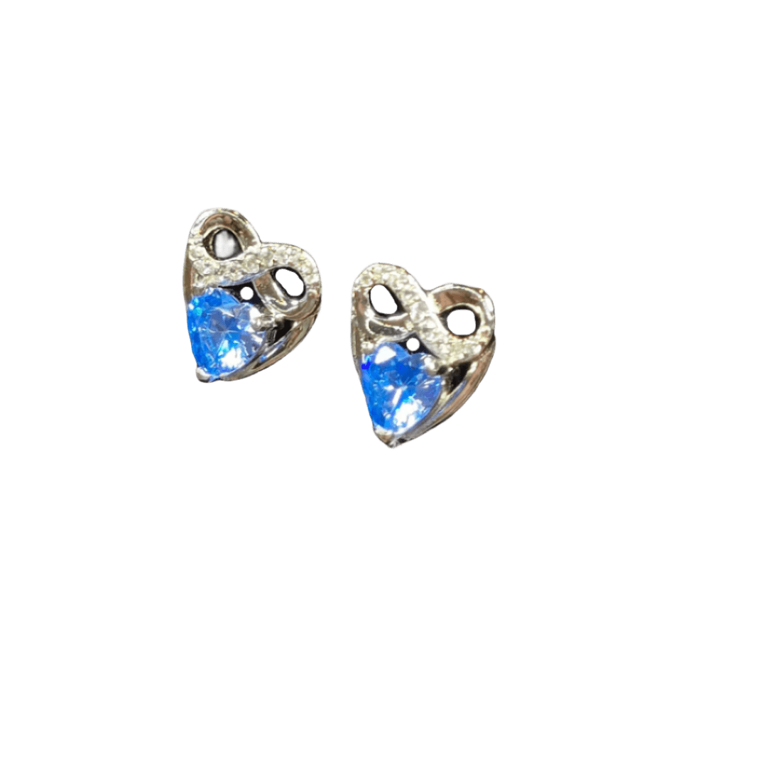 Everlasting Love: Heart & Infinity Stud Earrings - Silver Signature - Earrings - Coastal Charm Creators