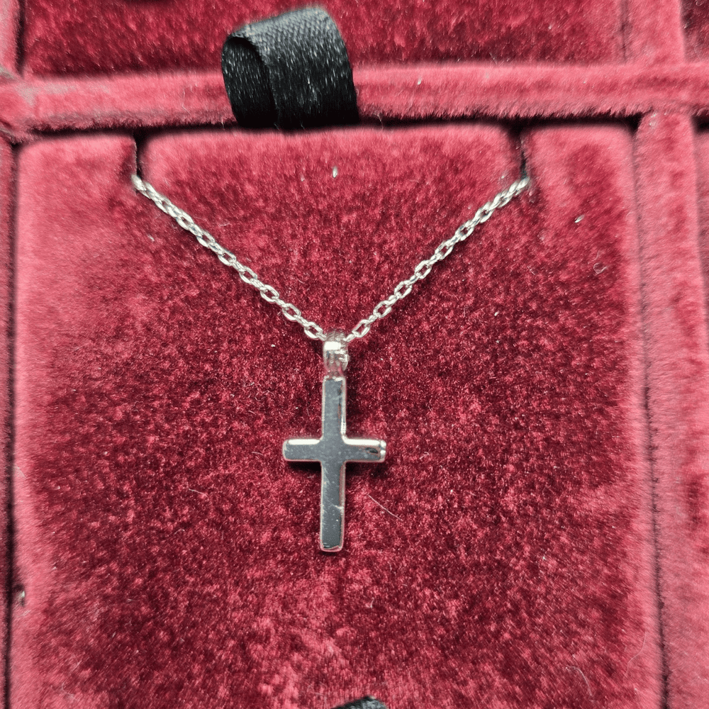 Faith & Grace: Timeless Silver Cross Necklace - Silver Signature - Necklace - Coastal Charm Creators