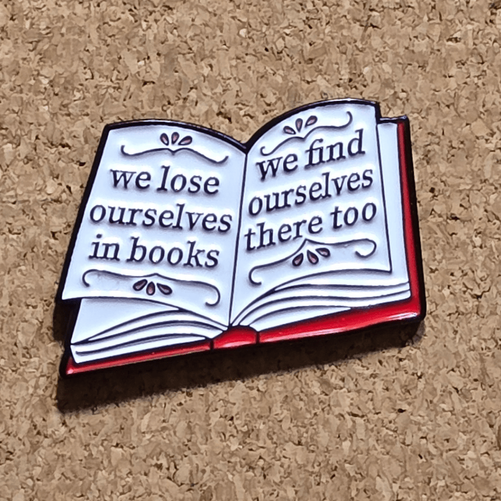 Find and Lose Yourself... in a BOOK! Pin - Glitz & Gleam - Brooches - Coastal Charm Creators