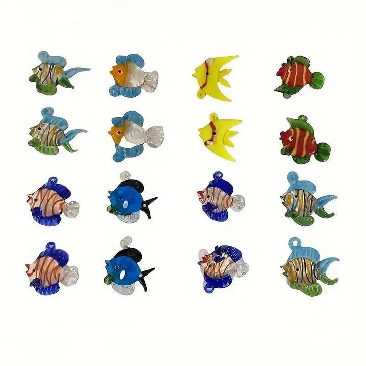 Fishy Fishes Glass Art - Lumina Luxe - Handblown Glass - Coastal Charm Creators