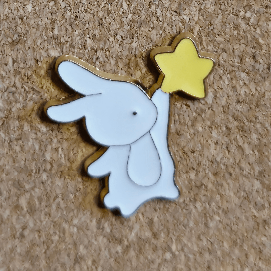 Flying Starbunny Pin - Glitz & Gleam - Brooches - Coastal Charm Creators