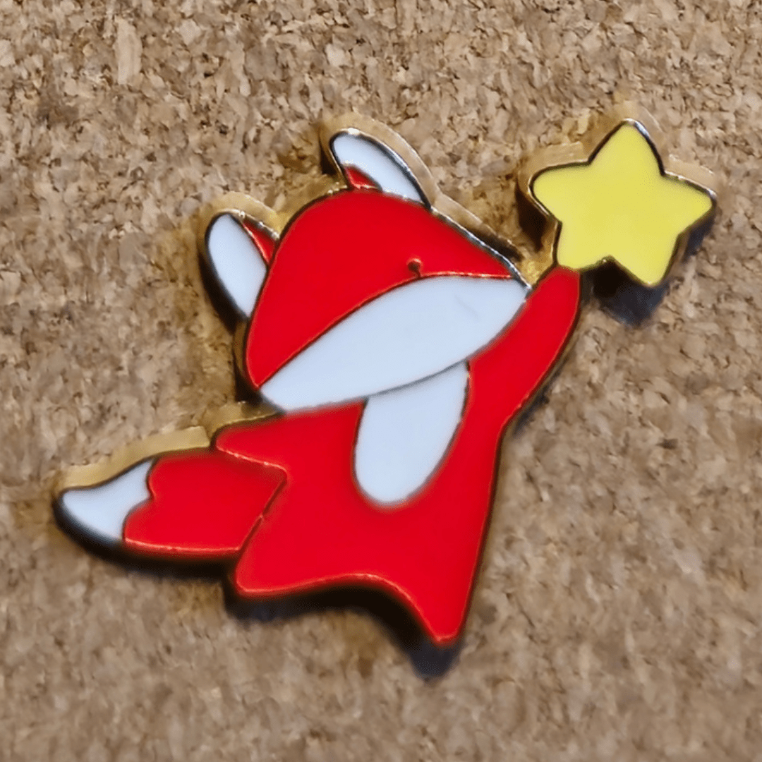 Flying Starfox Pin - Glitz & Gleam - Brooches - Coastal Charm Creators