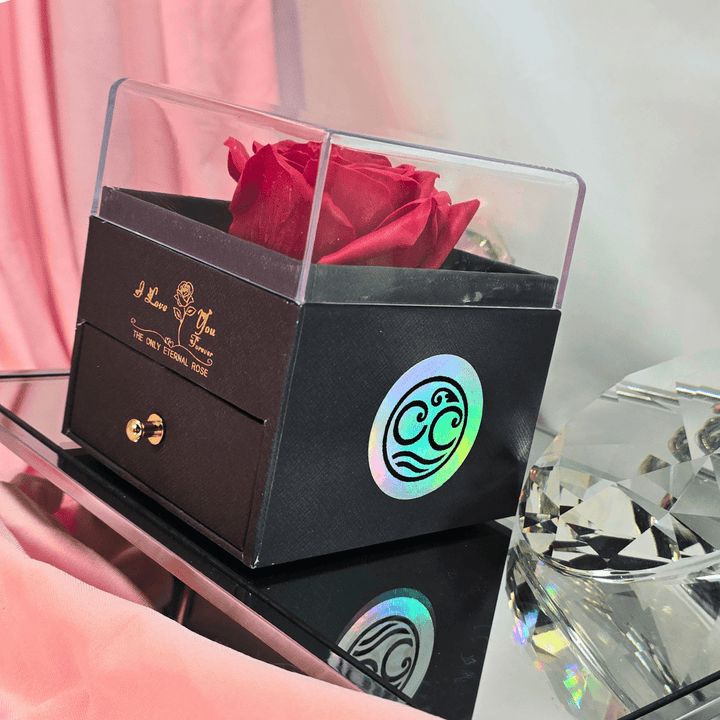 Forever Rose Jewelry Box Gift - Lumina Luxe - Jewelry Box - Coastal Charm Creators