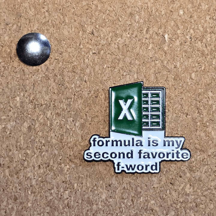 formula is my second favorite f - word Pin - Glitz & Gleam - Brooches - Coastal Charm Creators