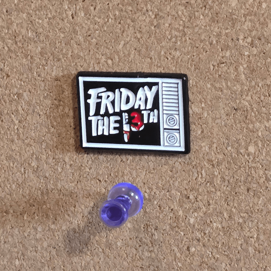 Friday the 13th TV Pin - Glitz & Gleam - Brooches - Coastal Charm Creators