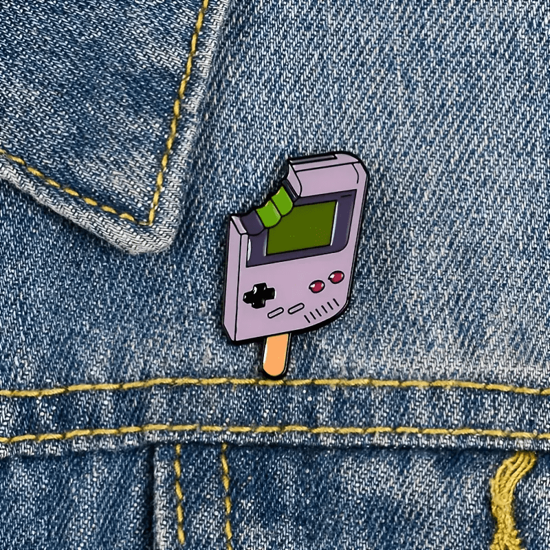 Gameboy Ice Cream Pin - Glitz & Gleam - Brooches - Coastal Charm Creators