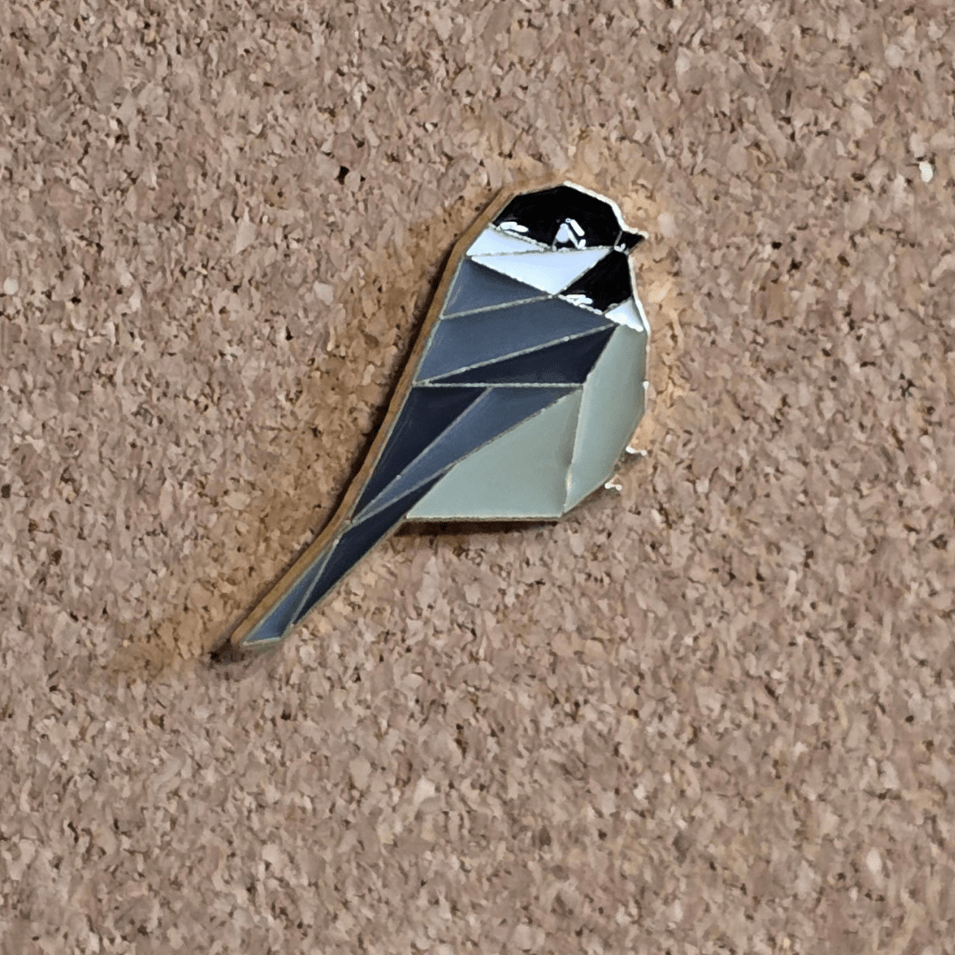 Geometric Birb (Bird) Pin - Glitz & Gleam - Brooches - Coastal Charm Creators