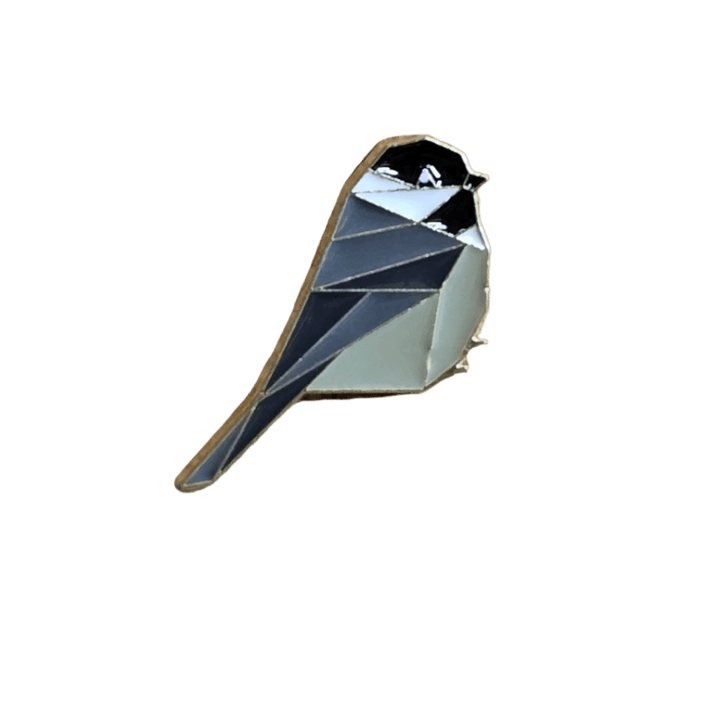 Geometric Birb (Bird) Pin - Glitz & Gleam - Brooches - Coastal Charm Creators