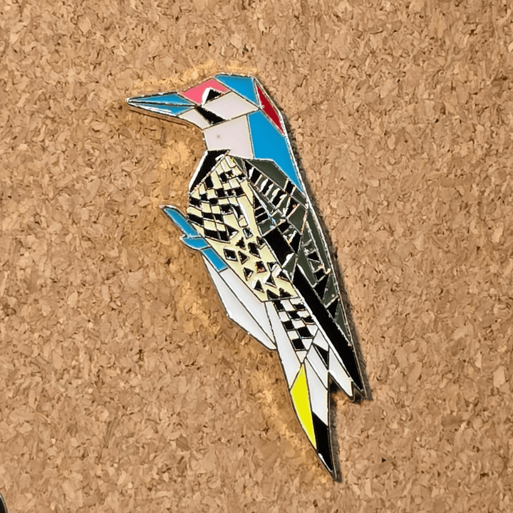 Geometric Kingfisher Pin - Glitz & Gleam - Brooches - Coastal Charm Creators